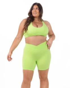 Elite Eleven Cross Over Sports Bra - Lime -Elite Eleven 165A2870 f996fd92 2bfe 43f7 ba14 bb727169053f