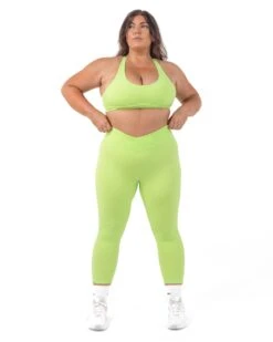 Elite Eleven 7/8 Cross Over Leggings - Lime -Elite Eleven 165A2935