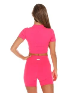 Elite Eleven Aura Zip Tee - Pink -Elite Eleven AURA1 148
