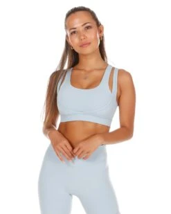 Elite Eleven Dual Strap Bra - Light Blue