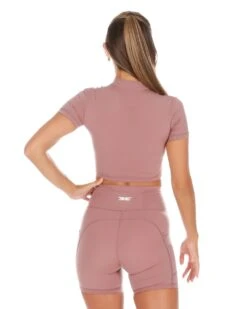 Elite Eleven Aura Zip Tee - Soft Rose -Elite Eleven AURA1 218