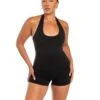 Elite Eleven Halter Unitard - Black -Elite Eleven BIGECOMDAYOCT45571