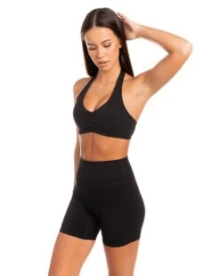 Elite Eleven Halter Scrunch Bra - Black 12 Elite Eleven Halter Scrunch Bra - Black -Elite Eleven BIGECOMDAYOCT46258