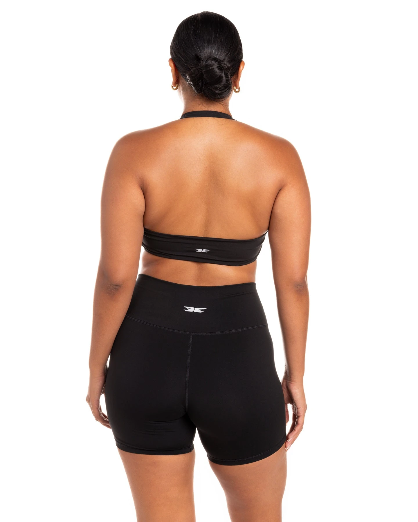 Elite Eleven Halter Scrunch Bra - Black 4 Elite Eleven Halter Scrunch Bra - Black - Image 2