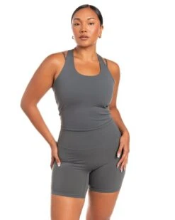 Elite Eleven Aura Racer Tank - Cloud Grey -Elite Eleven BIGECOMDAYOCT46909