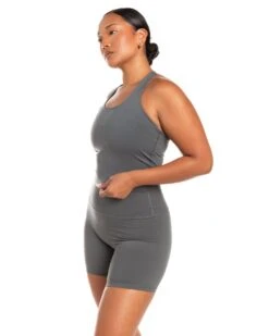 Elite Eleven Aura Racer Tank - Cloud Grey -Elite Eleven BIGECOMDAYOCT46918