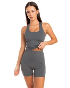 Elite Eleven Aura Racer Tank - Cloud Grey