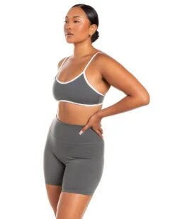 Elite Eleven Micro Contrast Bra - Cloud Grey -Elite Eleven BIGECOMDAYOCT47101