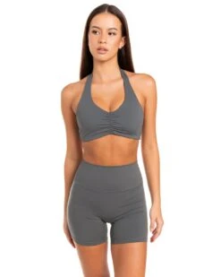 Elite Eleven Halter Scrunch Bra - Cloud Grey 10 Elite Eleven Halter Scrunch Bra - Cloud Grey -Elite Eleven BIGECOMDAYOCT47396