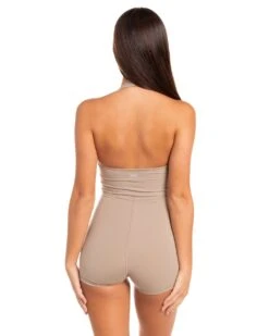 Elite Eleven Halter Unitard - Vintage Khaki -Elite Eleven BIGECOMDAYOCT48642