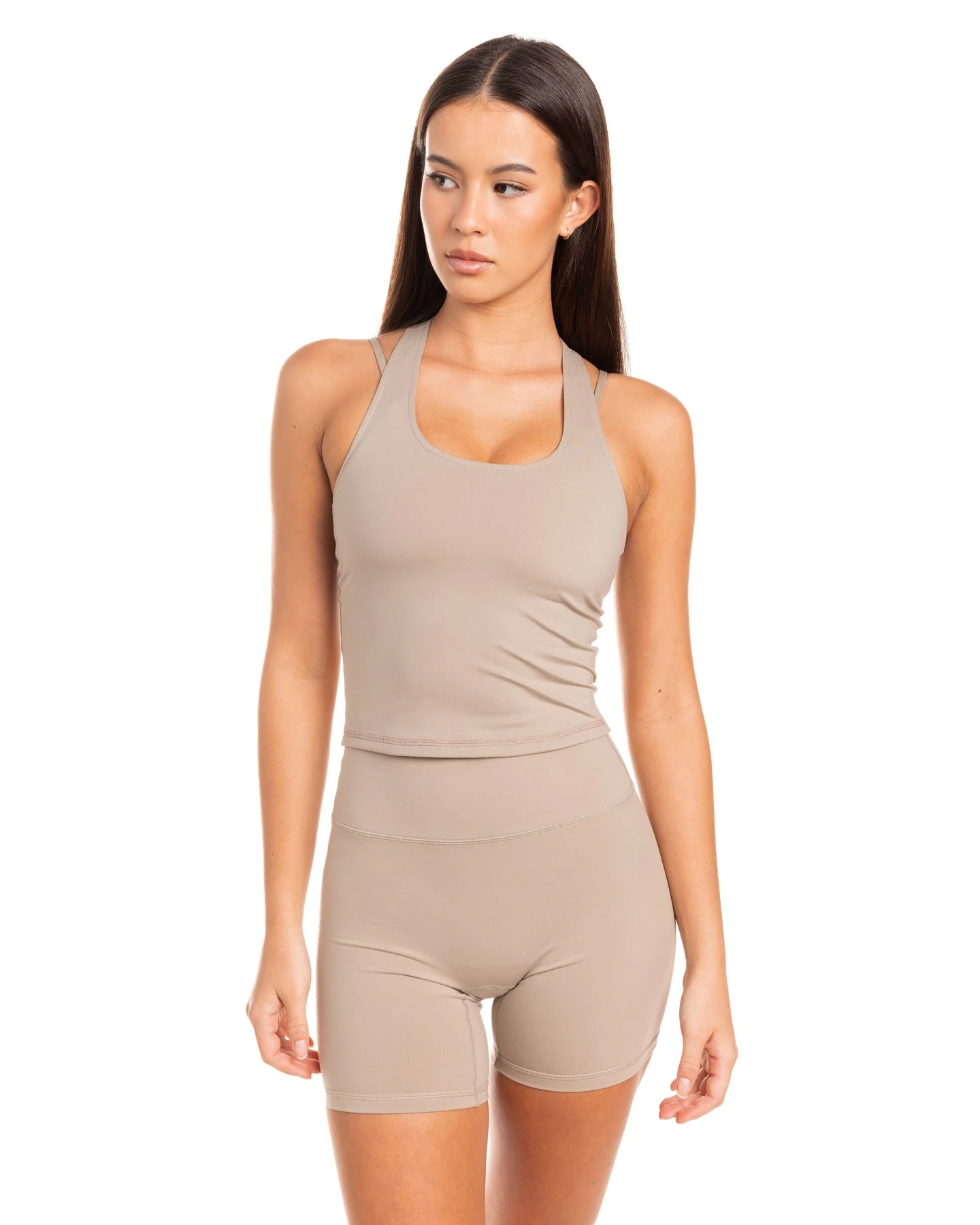 Elite Eleven Aura Racer Tank - Vintage Khaki 3 Elite Eleven Aura Racer Tank - Vintage Khaki