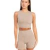 Elite Eleven Aura Boxy Tank - Vintage Khaki -Elite Eleven BIGECOMDAYOCT49129