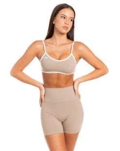 Elite Eleven Micro Contrast Bra - Vintage Khaki -Elite Eleven BIGECOMDAYOCT49201