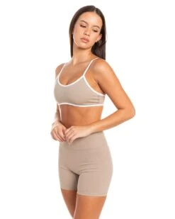 Elite Eleven Micro Contrast Bra - Vintage Khaki -Elite Eleven BIGECOMDAYOCT49206