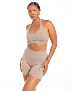 Elite Eleven Halter Bra - Vintage Khaki -Elite Eleven BIGECOMDAYOCT49241