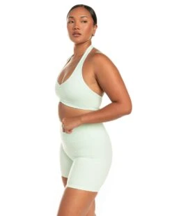 Elite Eleven Halter Scrunch Bra - Soft Jade -Elite Eleven BIGECOMDAYOCT50975