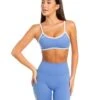 Elite Eleven Micro Contrast Bra - Powder Blue