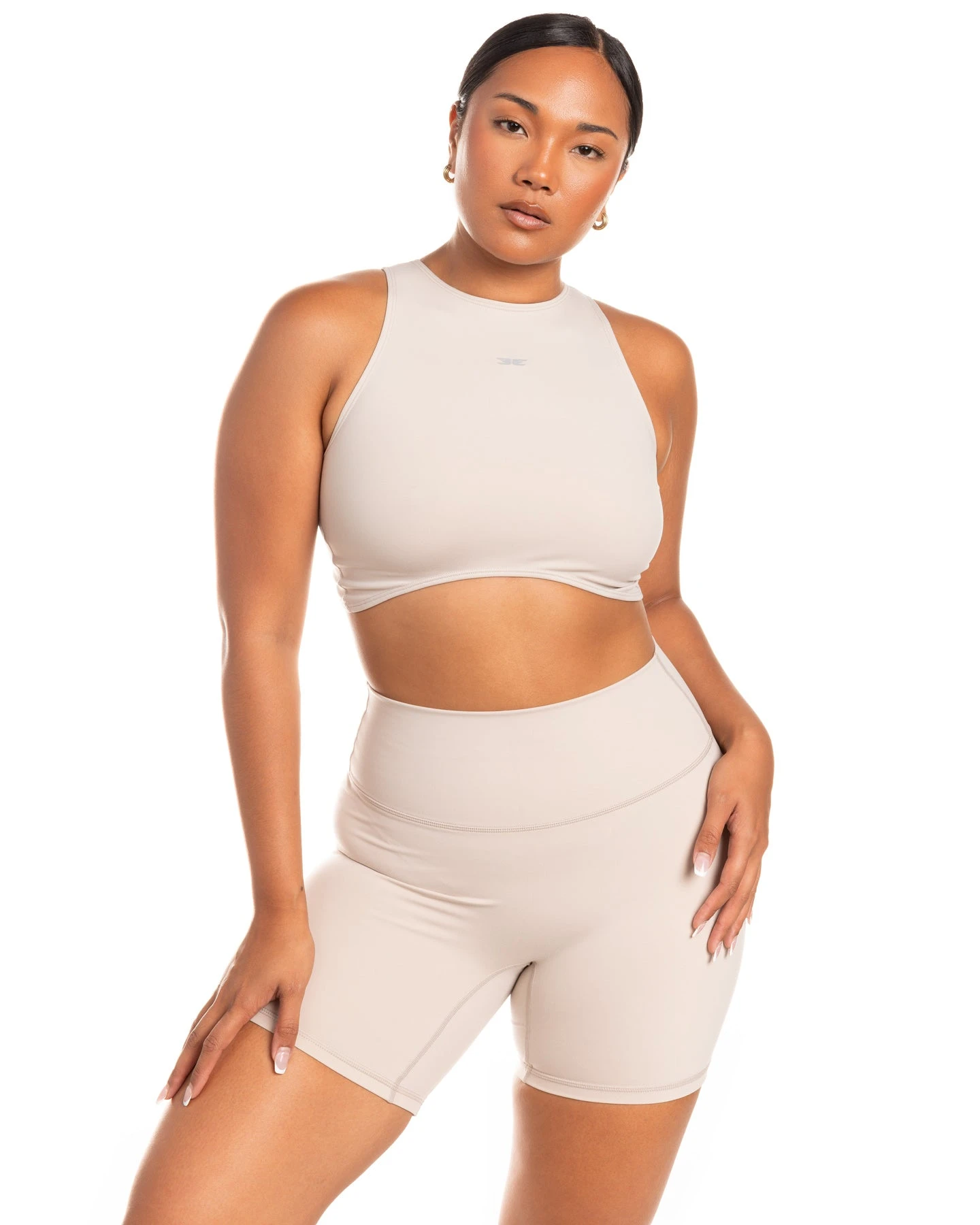 Elite Eleven Aura Curve Tank - Oat Latte 3 Elite Eleven Aura Curve Tank - Oat Latte