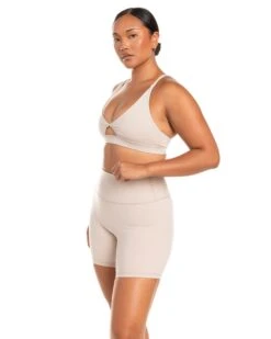 Elite Eleven Micro Twist Bra - Oat Latte -Elite Eleven BIGECOMDAYOCT53245