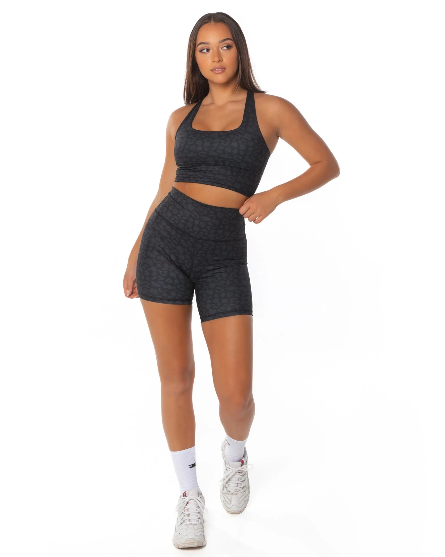 Elite Eleven EE Square Neck Bra - Black Leopard 6 Elite Eleven EE Square Neck Bra - Black Leopard - Image 4