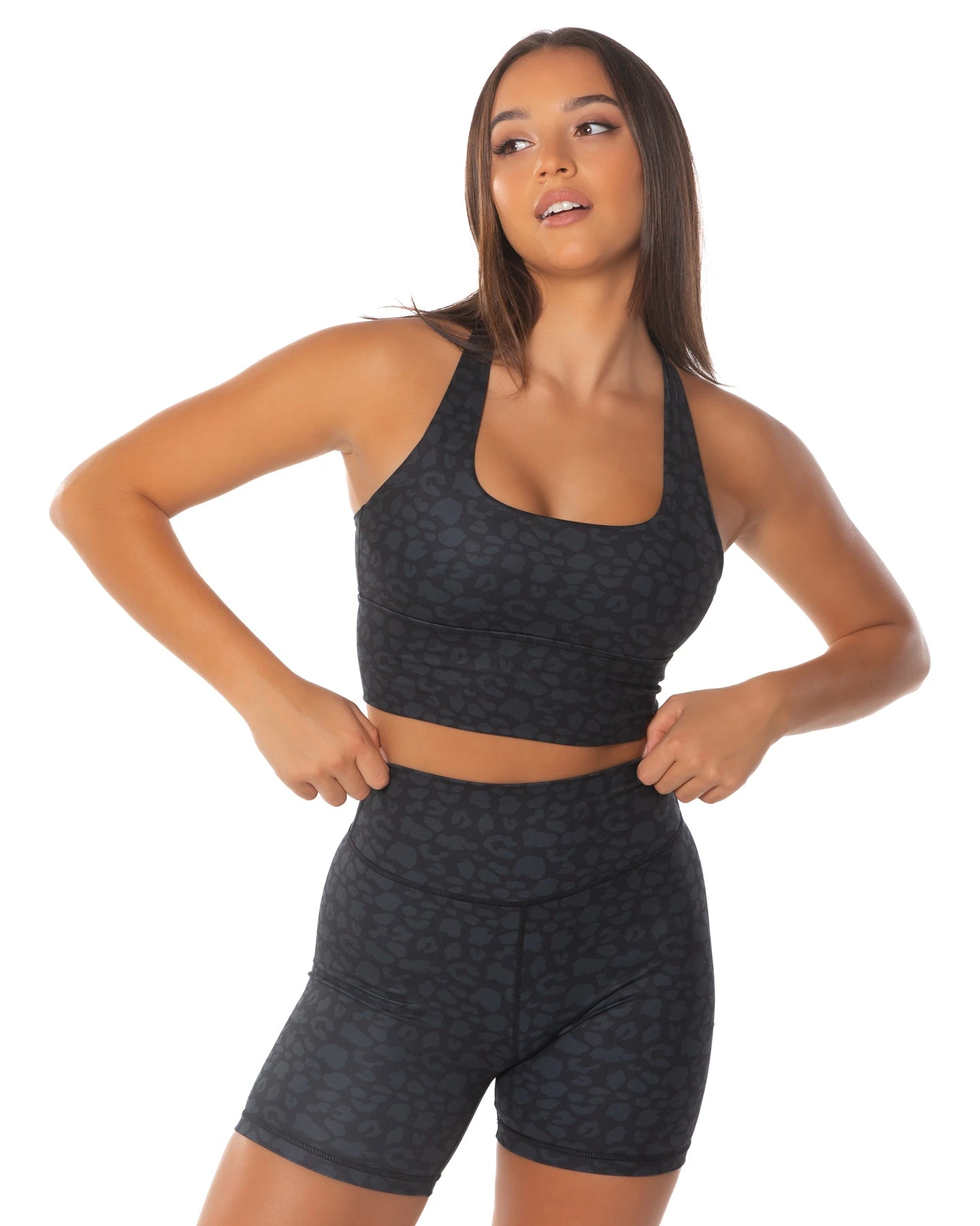 Elite Eleven EE Square Neck Bra - Black Leopard 3 Elite Eleven EE Square Neck Bra - Black Leopard