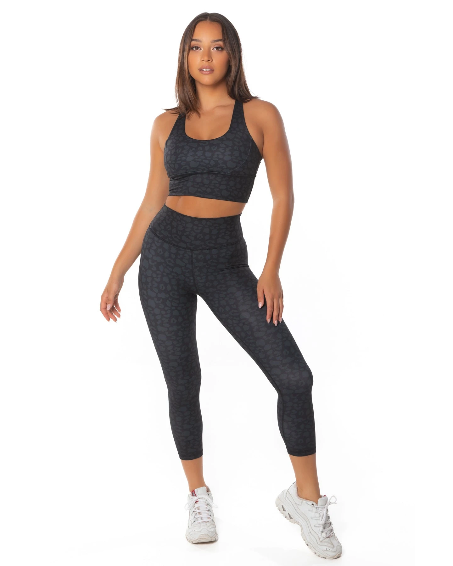 Elite Eleven 7/8 Scrunch Tights - Black Leopard 5 Elite Eleven 7/8 Scrunch Tights - Black Leopard - Image 3