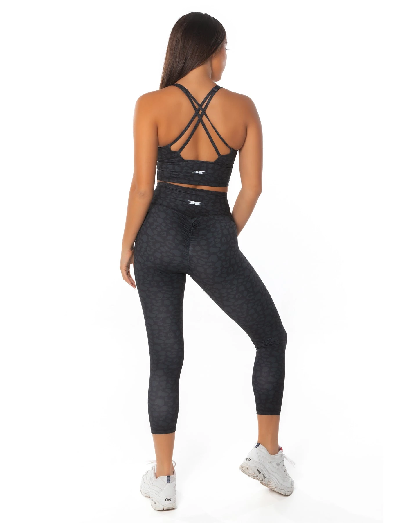 Elite Eleven 7/8 Scrunch Tights - Black Leopard 7 Elite Eleven 7/8 Scrunch Tights - Black Leopard - Image 5