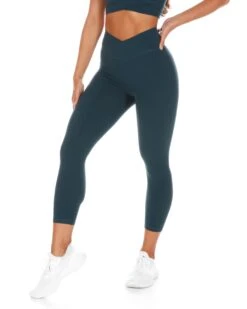 Elite Eleven 7/8 Cross Over Leggings - Deep Forest