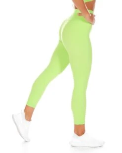 Elite Eleven 7/8 Cross Over Leggings - Lime -Elite Eleven CROSS.SUM .1 72of197