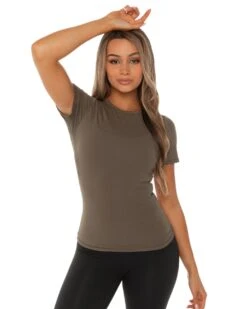 Elite Eleven Charm Tee - Khaki -Elite Eleven Cargoecom 30337