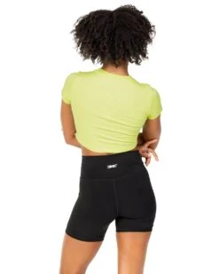 Elite Eleven Elite Crop Tee - Lime -Elite Eleven DECECOM2357425