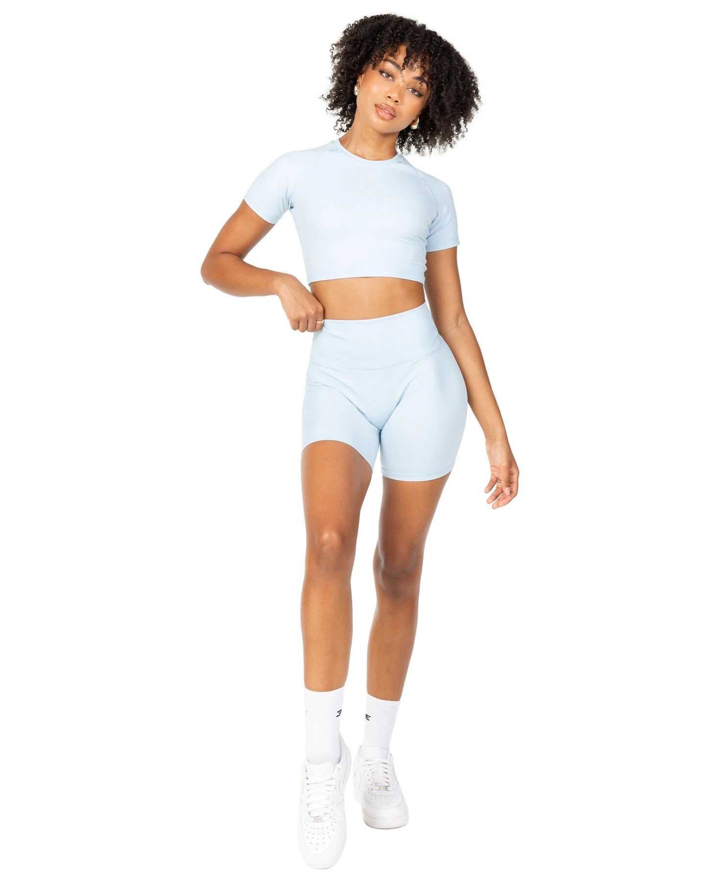 Elite Eleven Aura Crop Tee - Sky Blue 5 Elite Eleven Aura Crop Tee - Sky Blue - Image 3