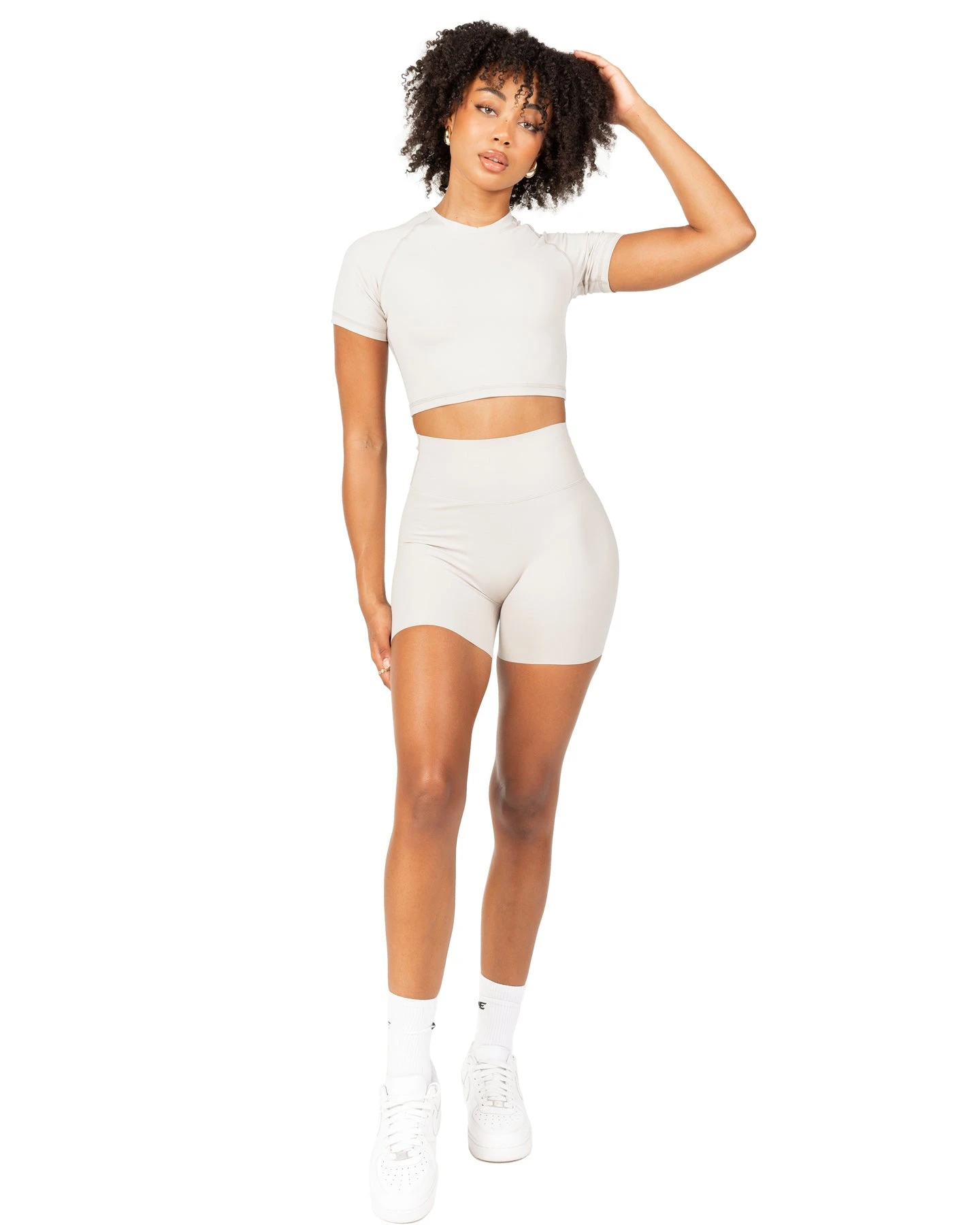 Elite Eleven Aura Bonded Shorts - Oat Latte 5 Elite Eleven Aura Bonded Shorts - Oat Latte - Image 3