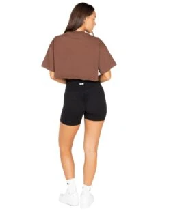 Elite Eleven Women's Classic Cropped Tee - Brown 7 Elite Eleven Women's Classic Cropped Tee - Brown -Elite Eleven ECOMNOV53728