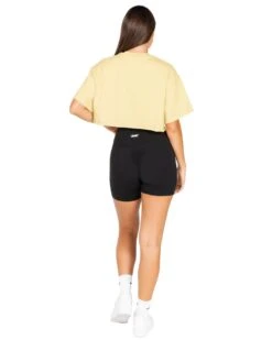 Elite Eleven Women's Classic Cropped Tee - Soft Yellow -Elite Eleven ECOMNOV54028