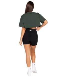 Elite Eleven Women's Classic Cropped Tee - Dark Green -Elite Eleven ECOMNOV54375