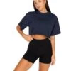Elite Eleven Women's Classic Cropped Tee - Navy -Elite Eleven ECOMNOV54456