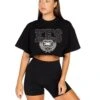 Elite Eleven Squad Cropped Tee - Black -Elite Eleven ECOMNOV54626
