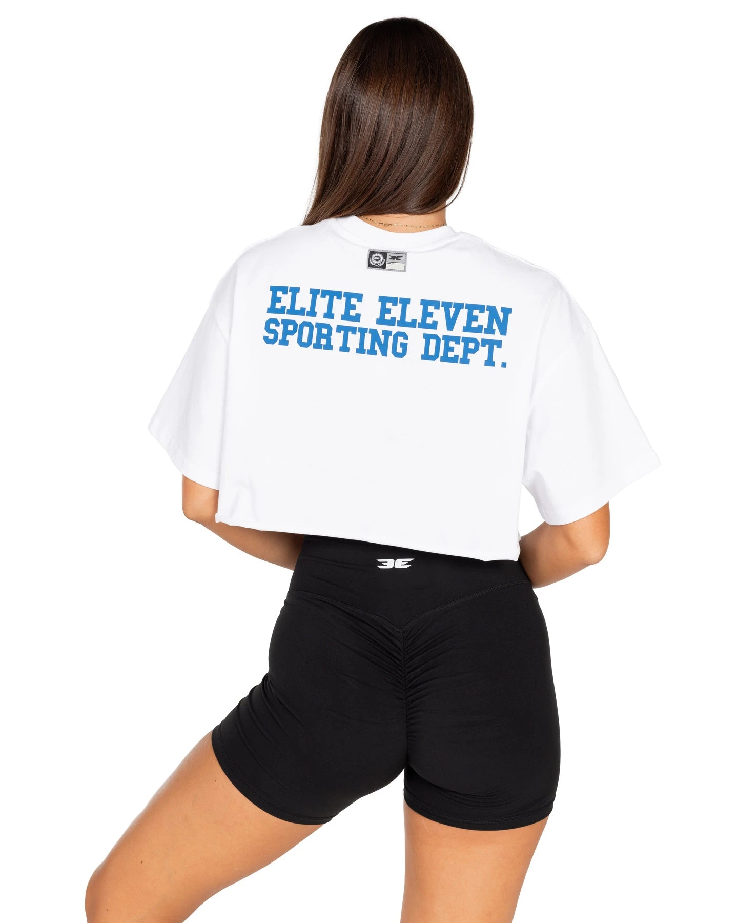 Elite Eleven Squad Cropped Tee - White 5 Elite Eleven Squad Cropped Tee - White - Image 3