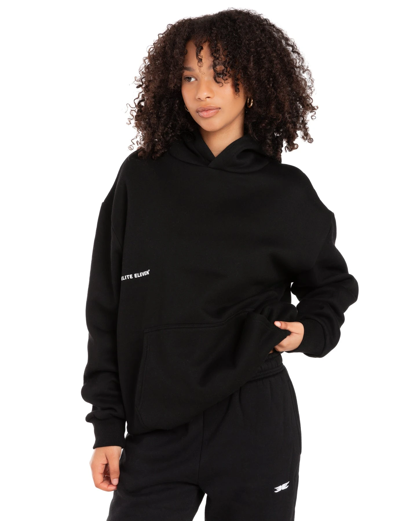Elite Eleven Offset Hoodie - Black 4 Elite Eleven Offset Hoodie - Black - Image 2
