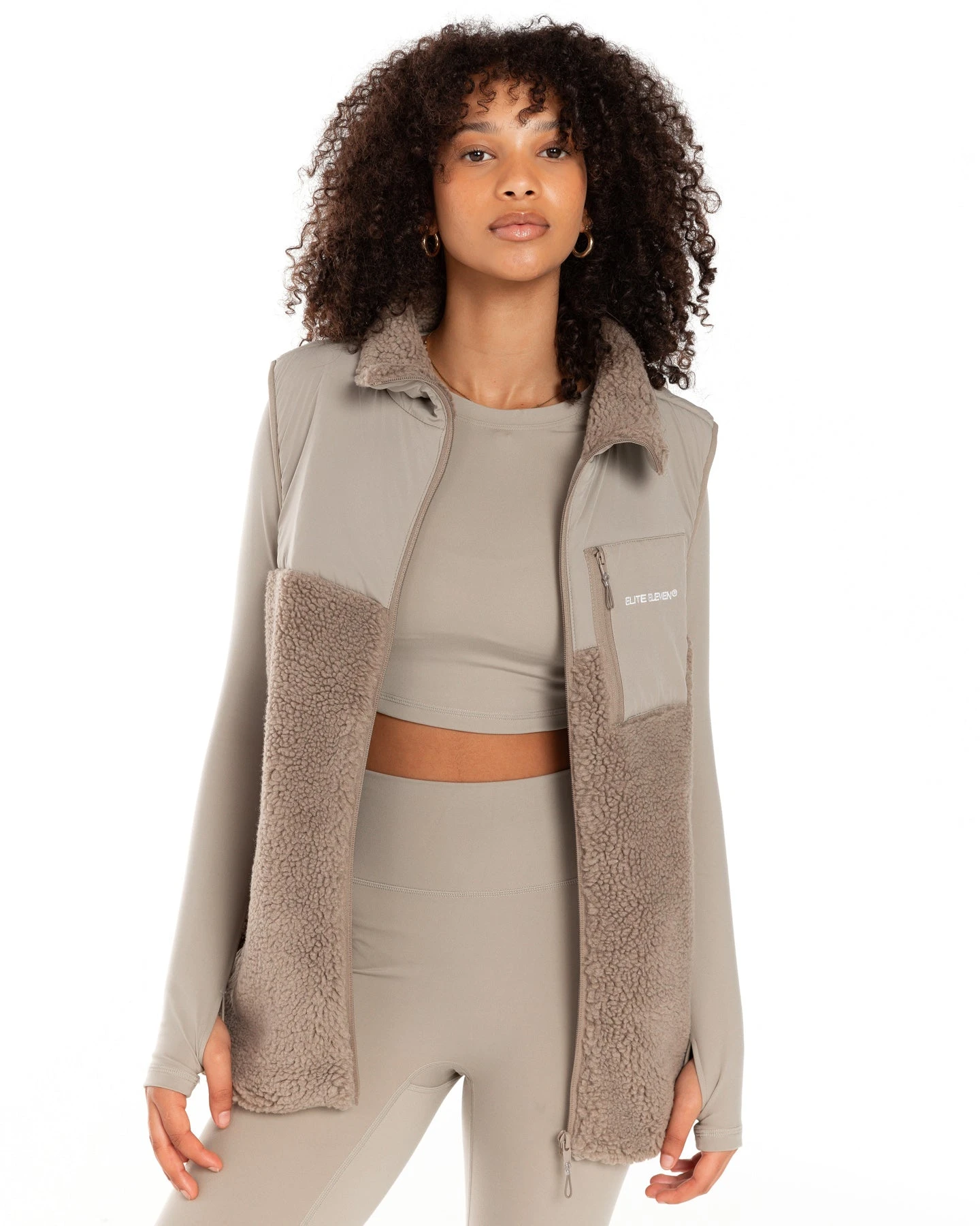 Elite Eleven Registered Teddy Vest - Vintage Khaki 4 Elite Eleven Registered Teddy Vest - Vintage Khaki - Image 2