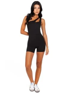 Elite Eleven Asymmetric Unitard - Black -Elite Eleven EEFC 70