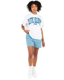 Elite Eleven Women's Track & Field Oversized Tee - White -Elite Eleven EEOCT38674