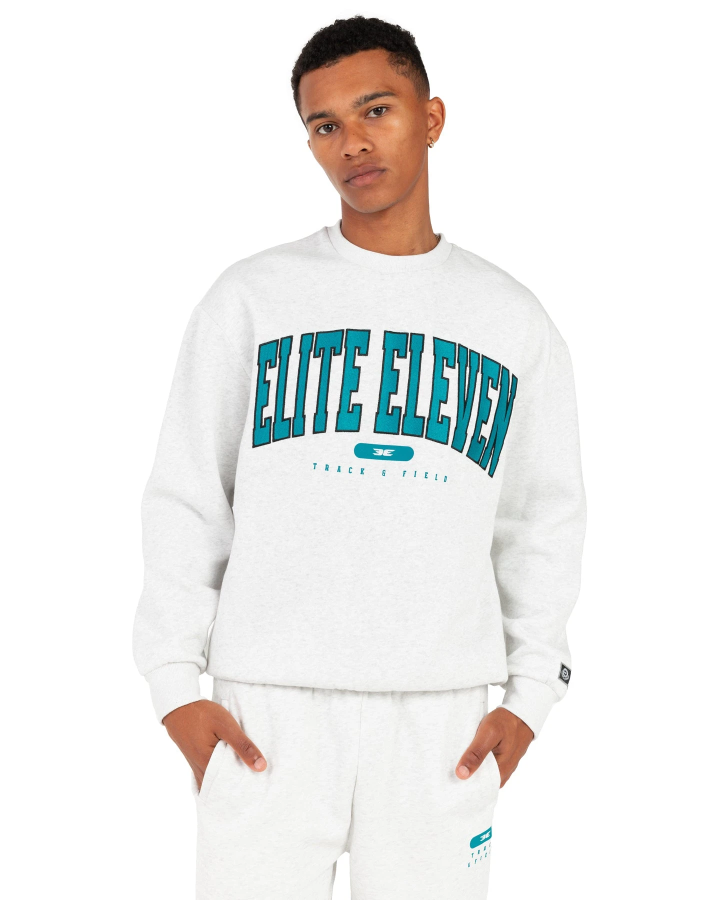 Elite Eleven Track & Field Crewneck - Polar Grey 5 Elite Eleven Track & Field Crewneck - Polar Grey - Image 3