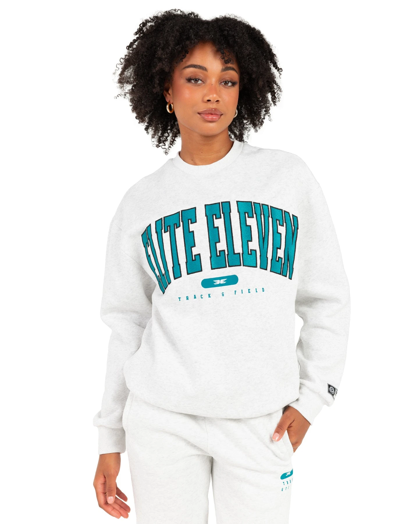 Elite Eleven Track & Field Crewneck - Polar Grey 4 Elite Eleven Track & Field Crewneck - Polar Grey - Image 2