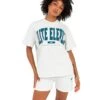 Elite Eleven Women's Track & Field Oversized Tee - Polar Grey -Elite Eleven EEOCT39565