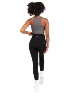 Elite Eleven Cropped Ribbed Singlet - Charcoal -Elite Eleven EEOCT41926