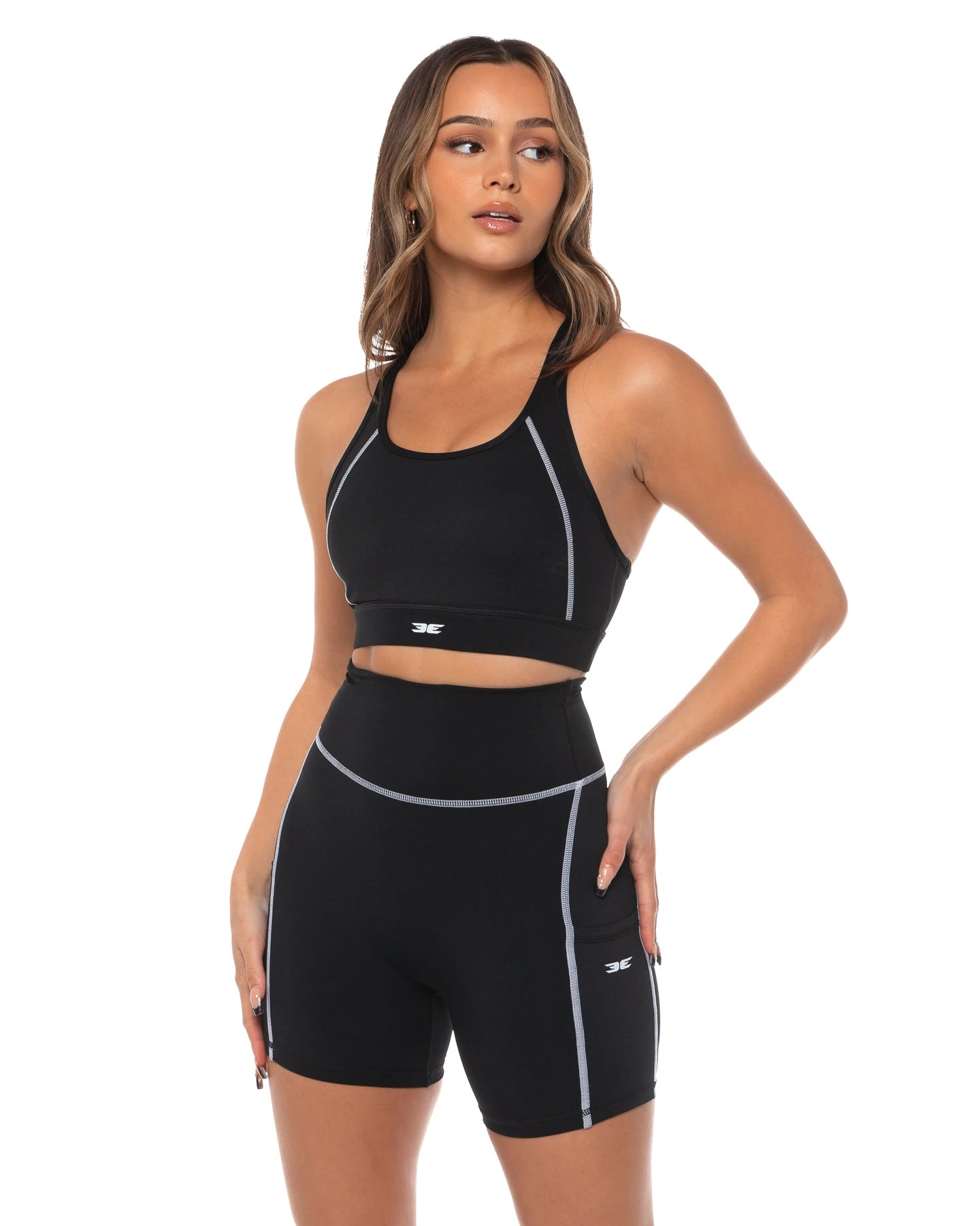 Elite Eleven Activ Sports Bra - Black / White 5 Elite Eleven Activ Sports Bra - Black / White - Image 3
