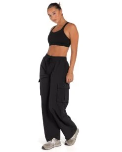 Elite Eleven Oversized Cargo Pants - Black -Elite Eleven ELITEFEB2313602