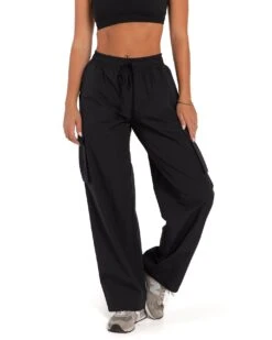 Elite Eleven Oversized Cargo Pants - Black -Elite Eleven ELITEFEB2313613